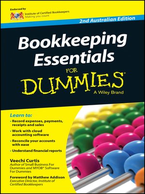 cover image of Bookkeeping Essentials For Dummies